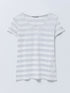 LC Waikiki V Neck Striped Short Sleeve Women T-Shirt